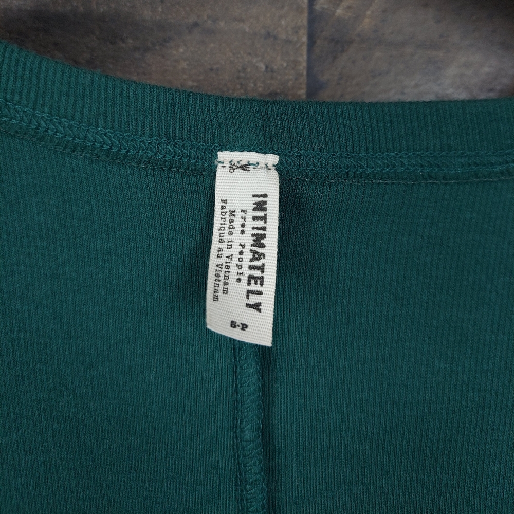 Free People Green Intimately Deep V-Neck Tank Top - Picture 5 of 6